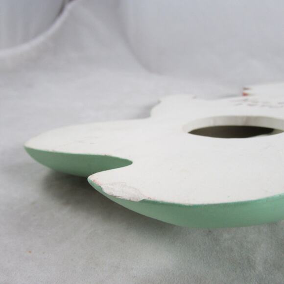 Set of 2 Chalkware Wall Plaques Praying Boy Girl 11.5" Length Vintage 1970 - Picture 6 of 8